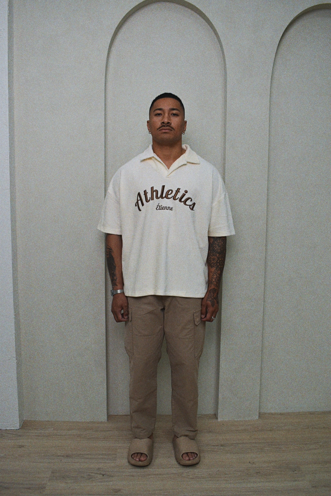 Athletics Polo - Sand.