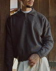 Polo Knit - Graphite Grey.