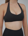 Storm Halter Crop - Black.