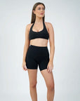 Storm Halter Crop - Black.