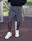 Pleated Short - Charcoal.