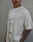 Waffle Singlet - White.