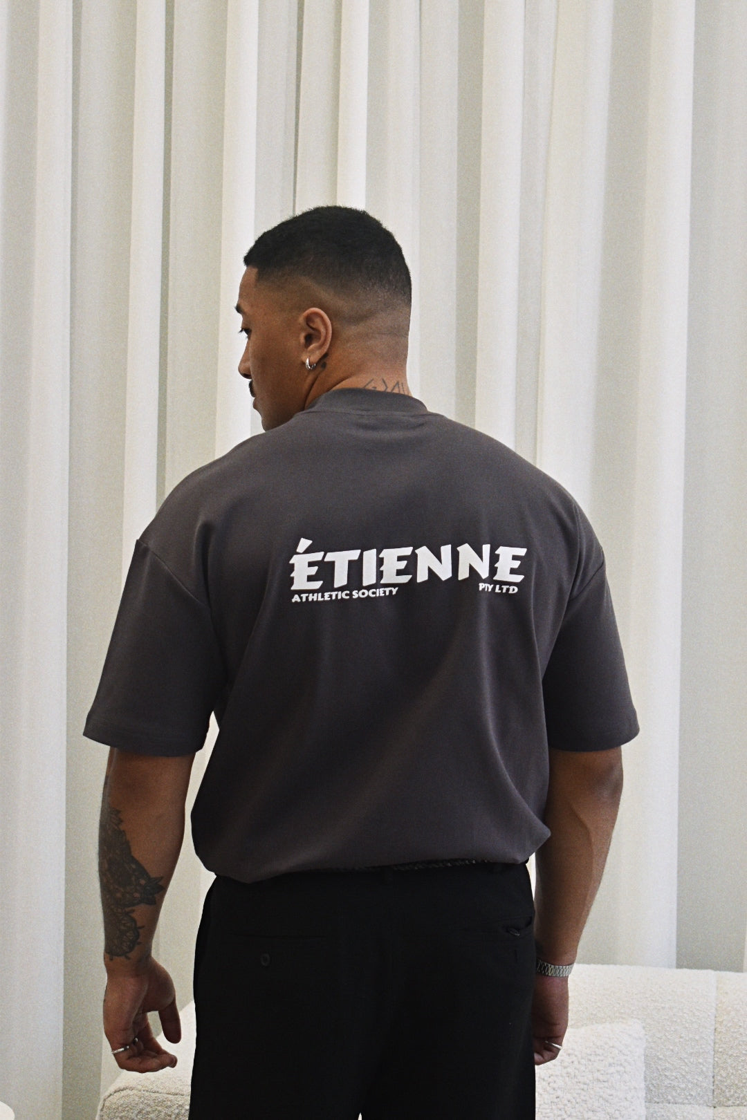 Athletic Society T-Shirt - Charcoal.