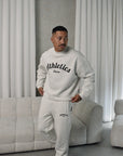 Athletics Sweater - Flat White.