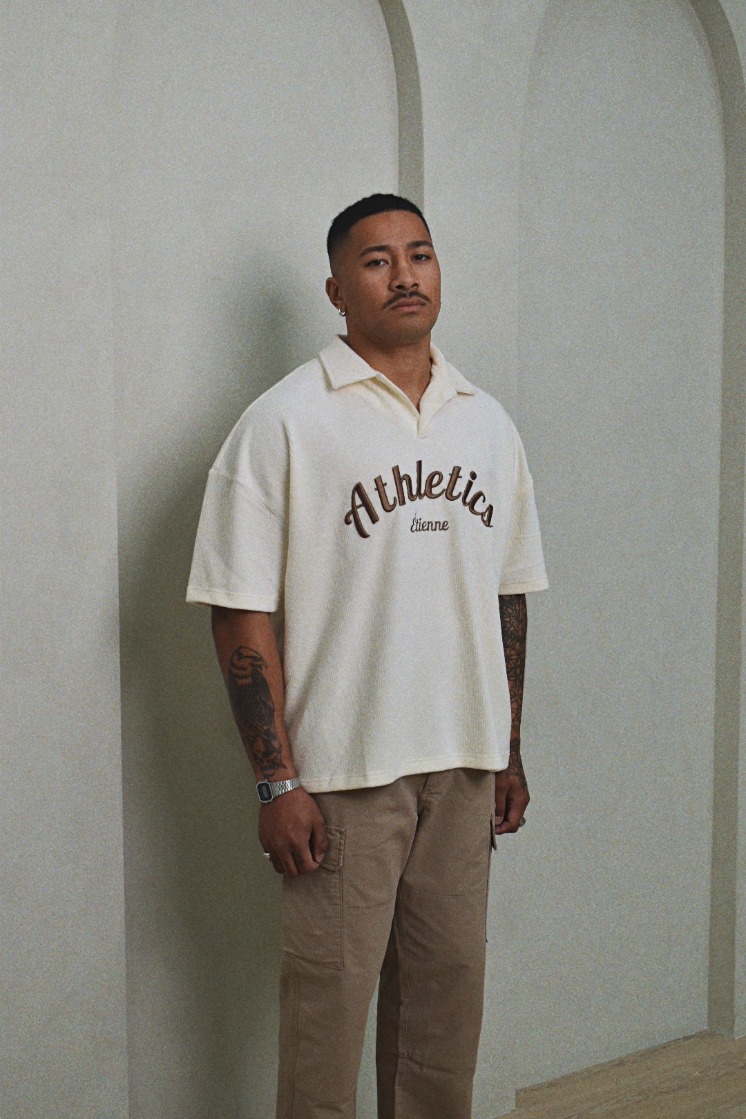 Athletics Polo - Sand.