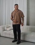 Relaxed Polo - Brown.
