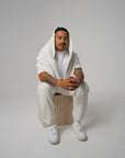 Athletics Sweater - Flat White.