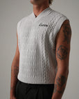 Pirouette Knitted Vest - Grey.