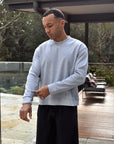 Premium L/S Blank - Grey Marle.