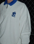 Insignia 1/4 Zip Polo - Oxford Blue.
