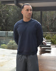 Premium L/S Blank - Navy.
