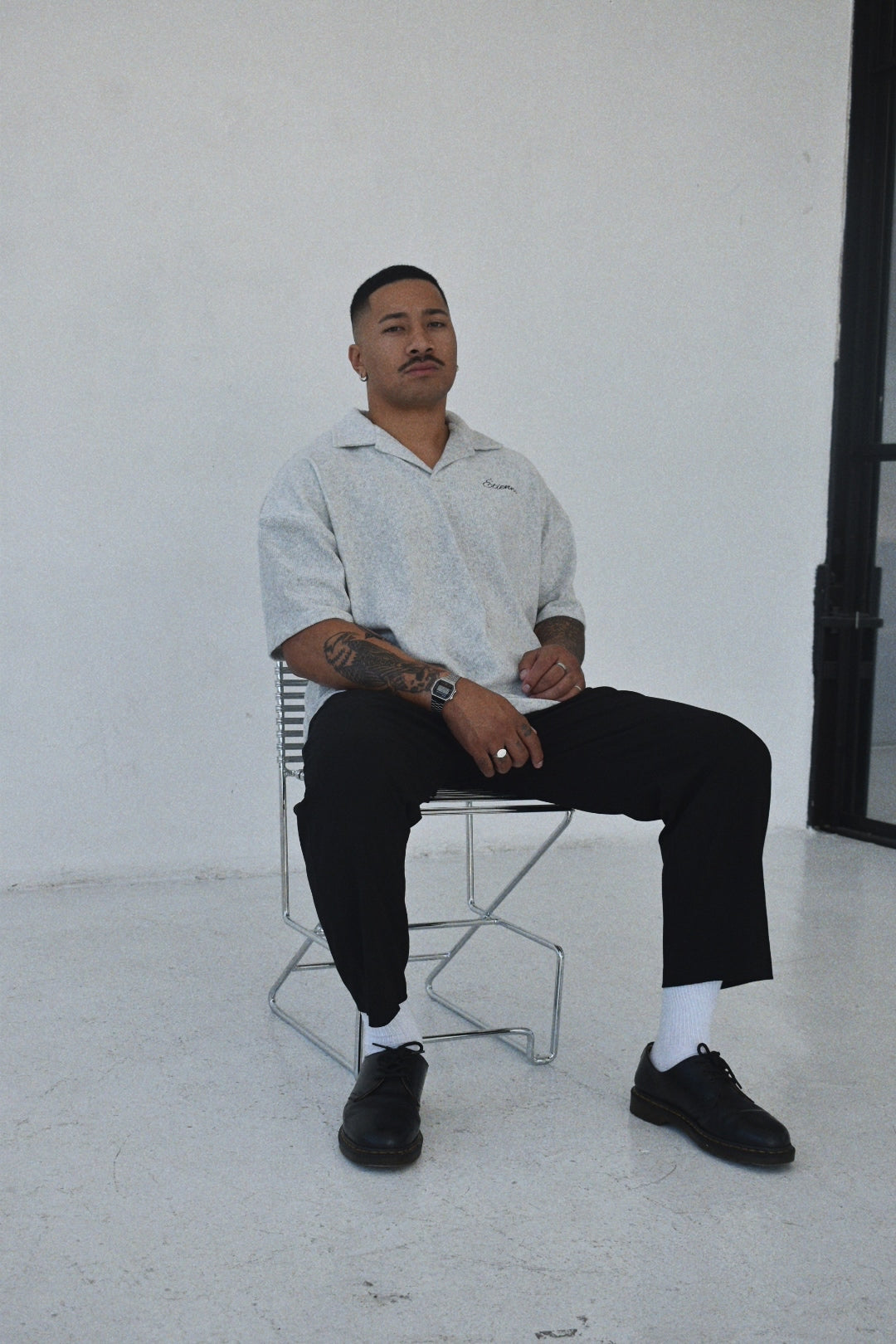 Relaxed Polo - Grey.