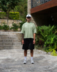 Cropped Graffiti T-Shirt - Pistachio.