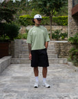 Cropped Graffiti T-Shirt - Pistachio.