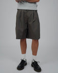 Pleated Short - Charcoal.