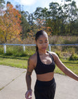 Storm Halter Crop - Black.