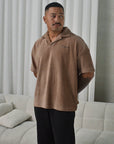 Relaxed Polo - Brown.
