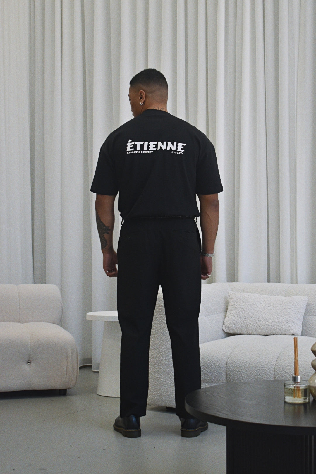 Athletic Society T-Shirt - Black.