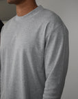 Premium L/S Blank - Grey Marle.