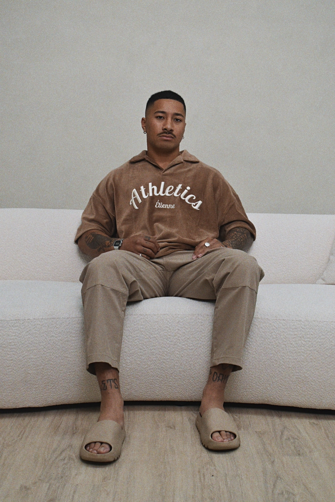 Athletics Polo - Brown.