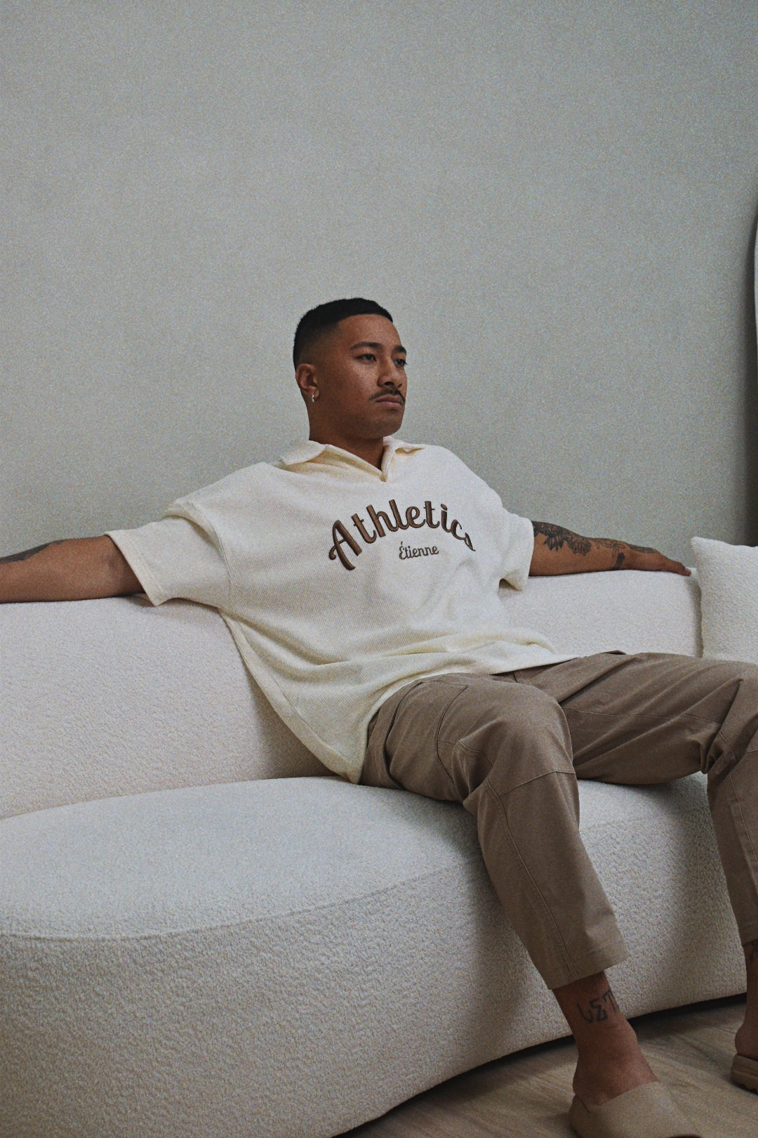 Athletics Polo - Sand.