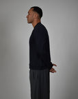 Premium L/S Blank - Navy.