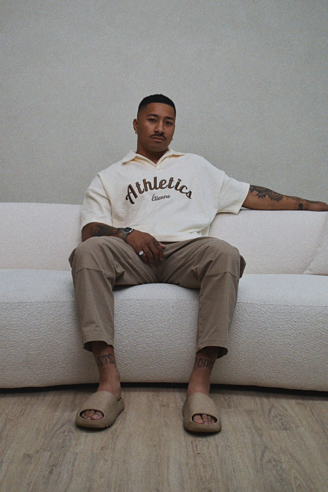 Athletics Polo - Sand.