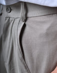 Utility Pleated Short - Stone.