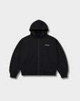 Zipped Hood - Black.