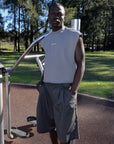 Cut Off Tank - Slate Grey.