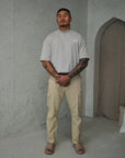 Team Only T-Shirt - Taupe Grey.