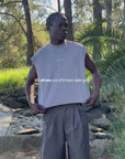 Cut Off Tank - Slate Grey.