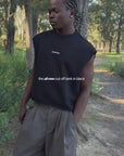 Cut Off Tank - Black.