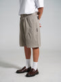 Utility Pleated Short - Stone.