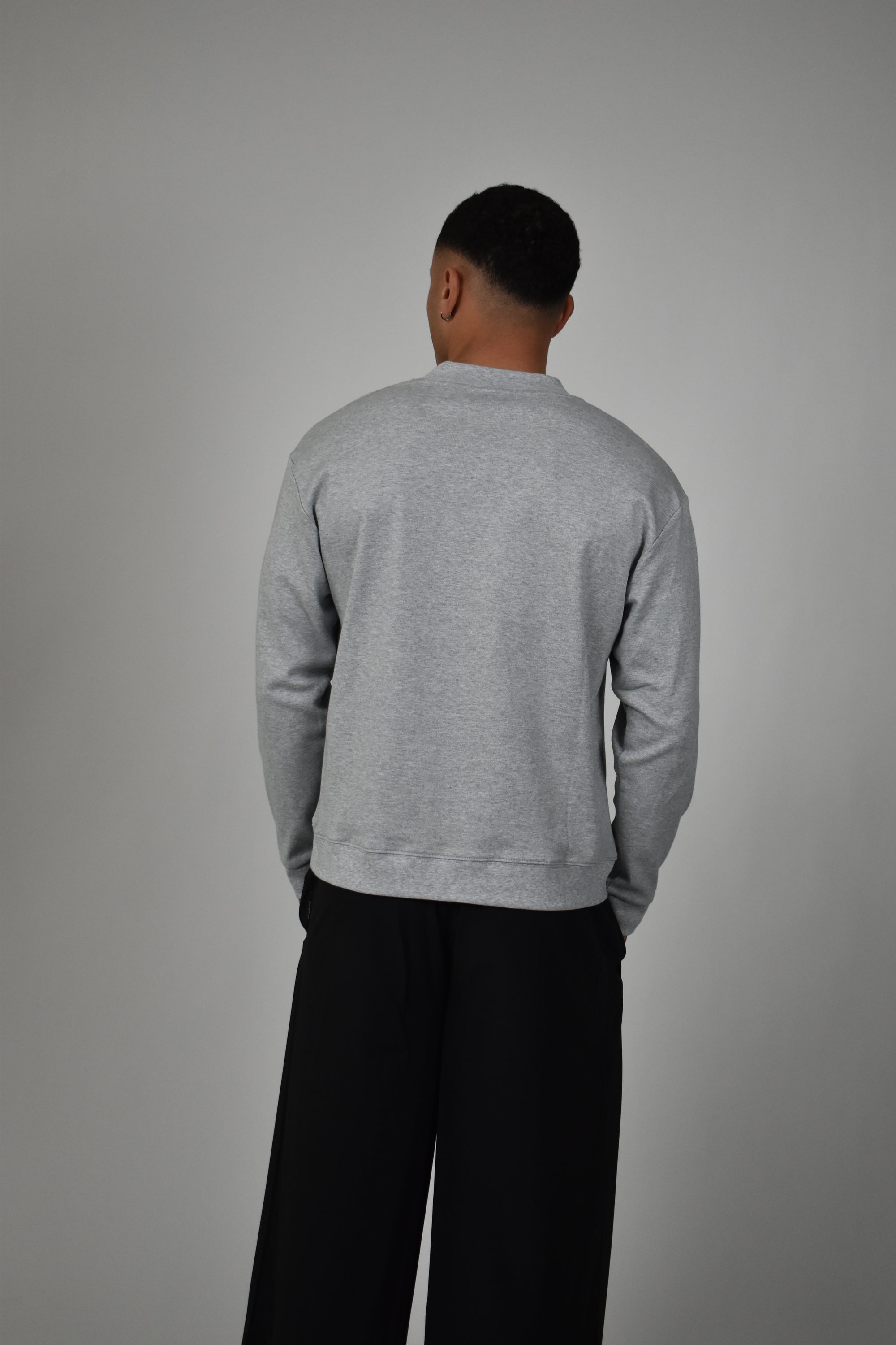 Premium L/S Blank - Grey Marle.
