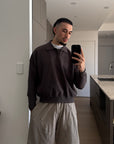 Polo Knit - Graphite Grey.
