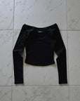 Off Shoulder Long Sleeve - Black.