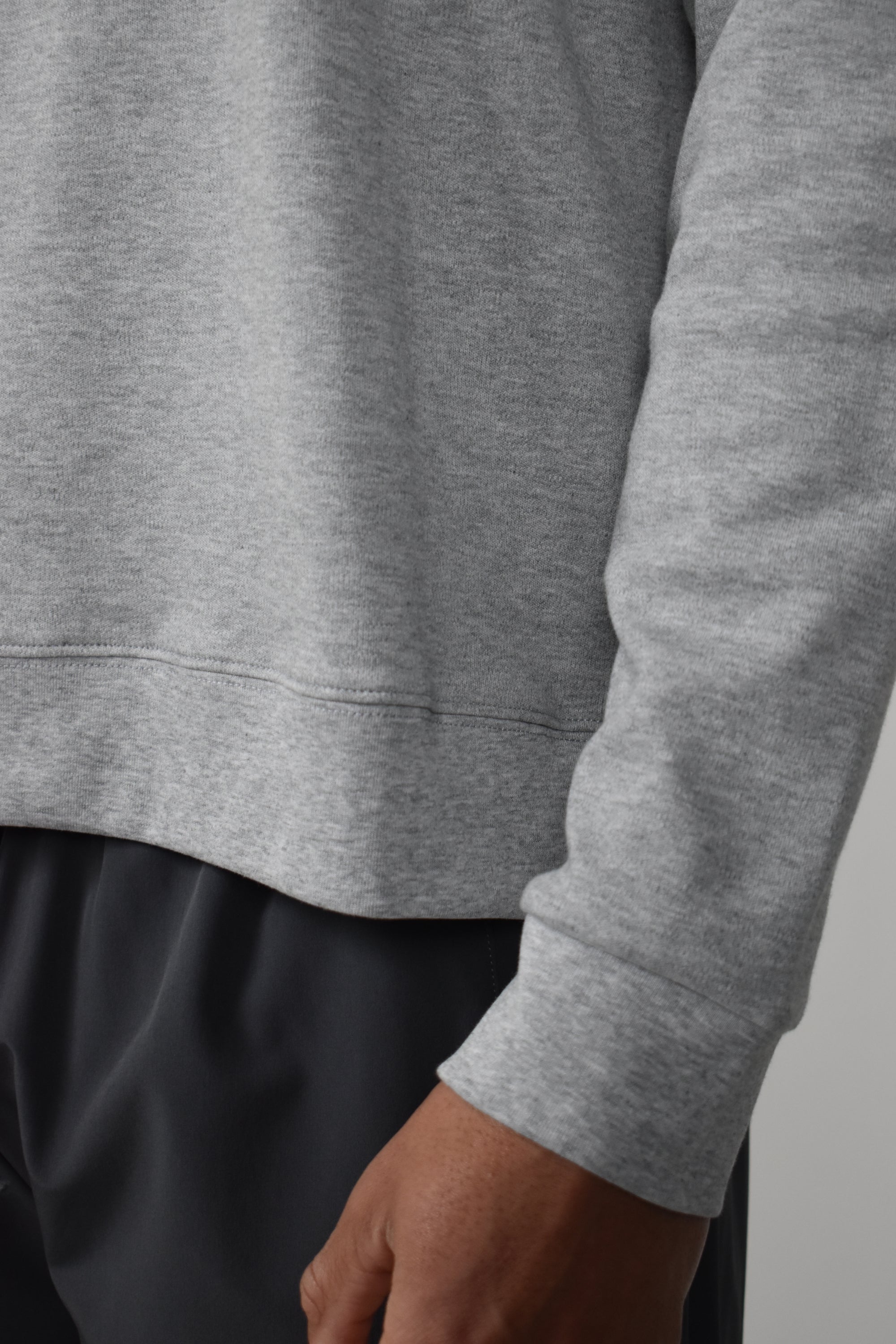 Premium L/S Blank - Grey Marle.