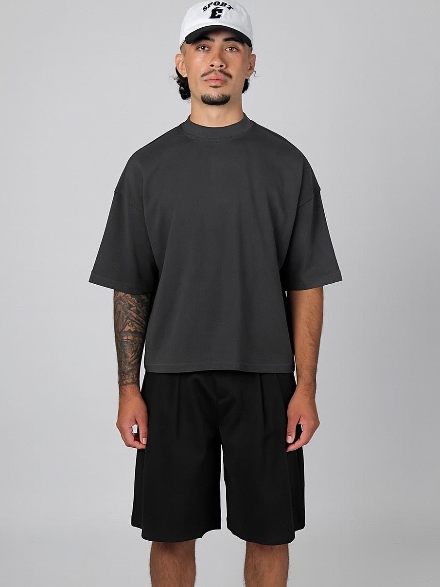 Cropped Blank - Charcoal.