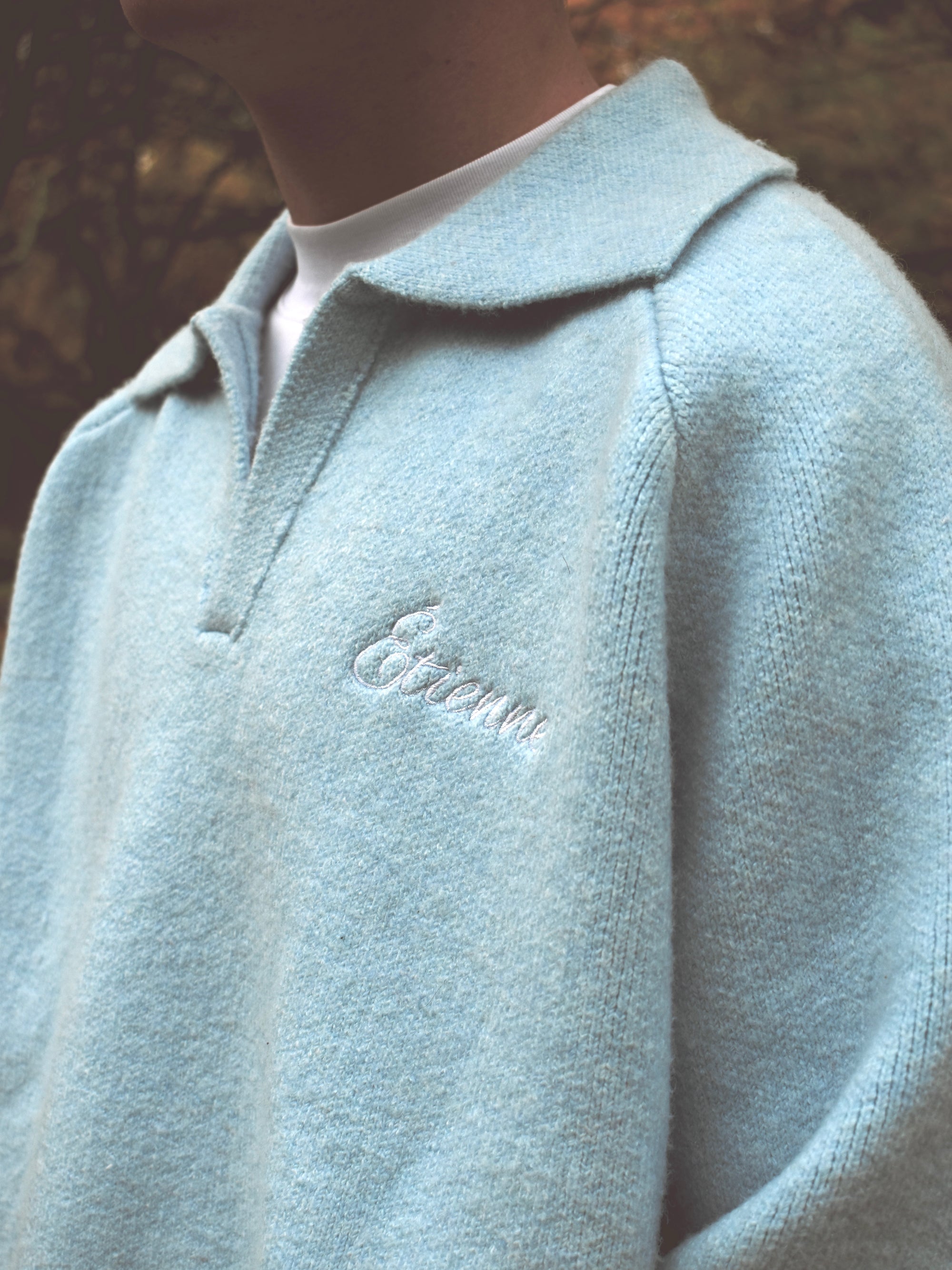 Relaxed Knit - Powder Blue.