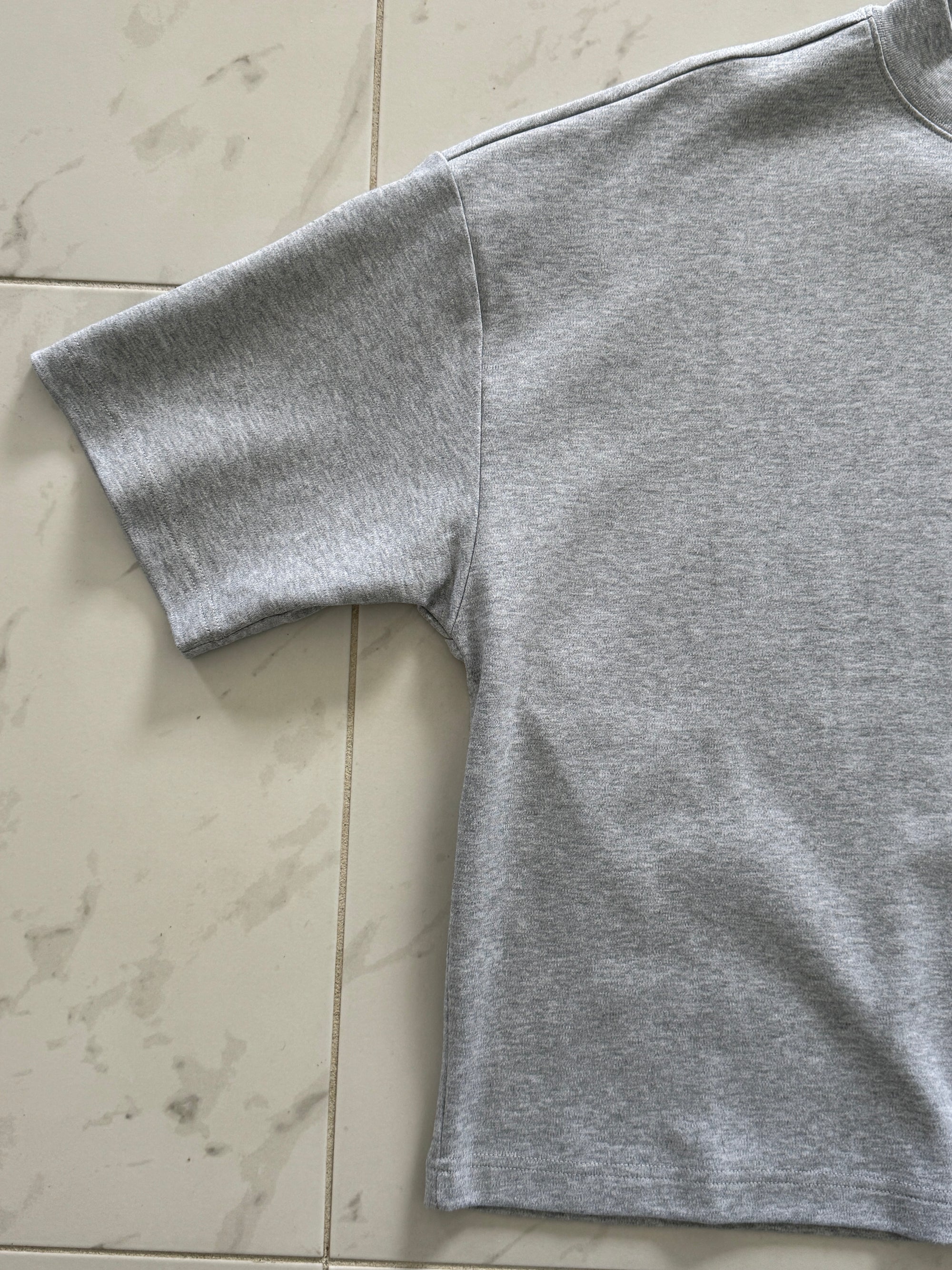 Cropped Blank - Grey Marle.