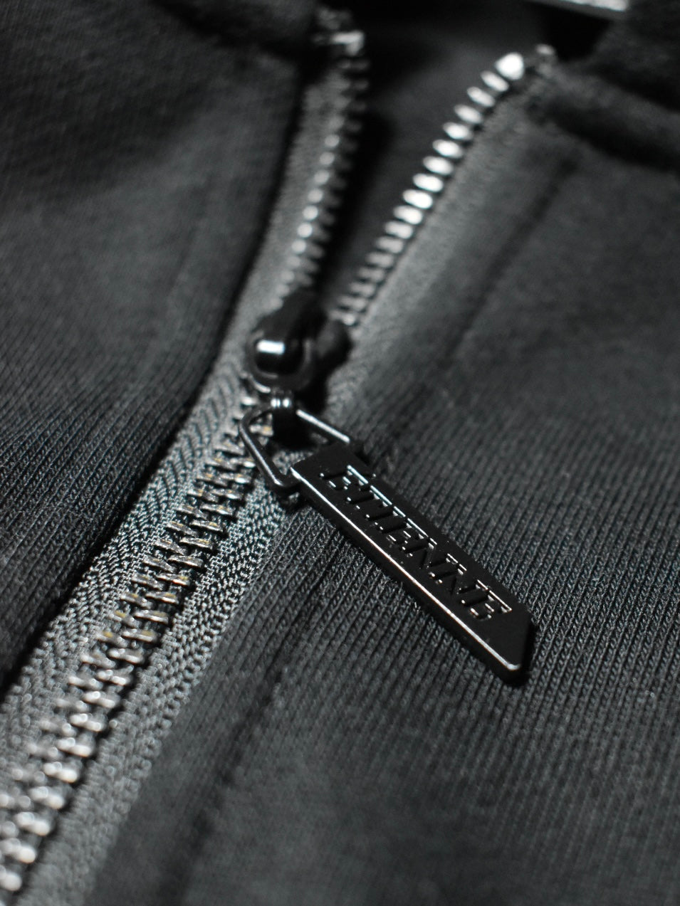 Zipped Hood - Black.