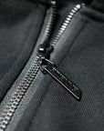 Zipped Hood - Black.