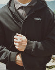 Zipped Hood - Black.