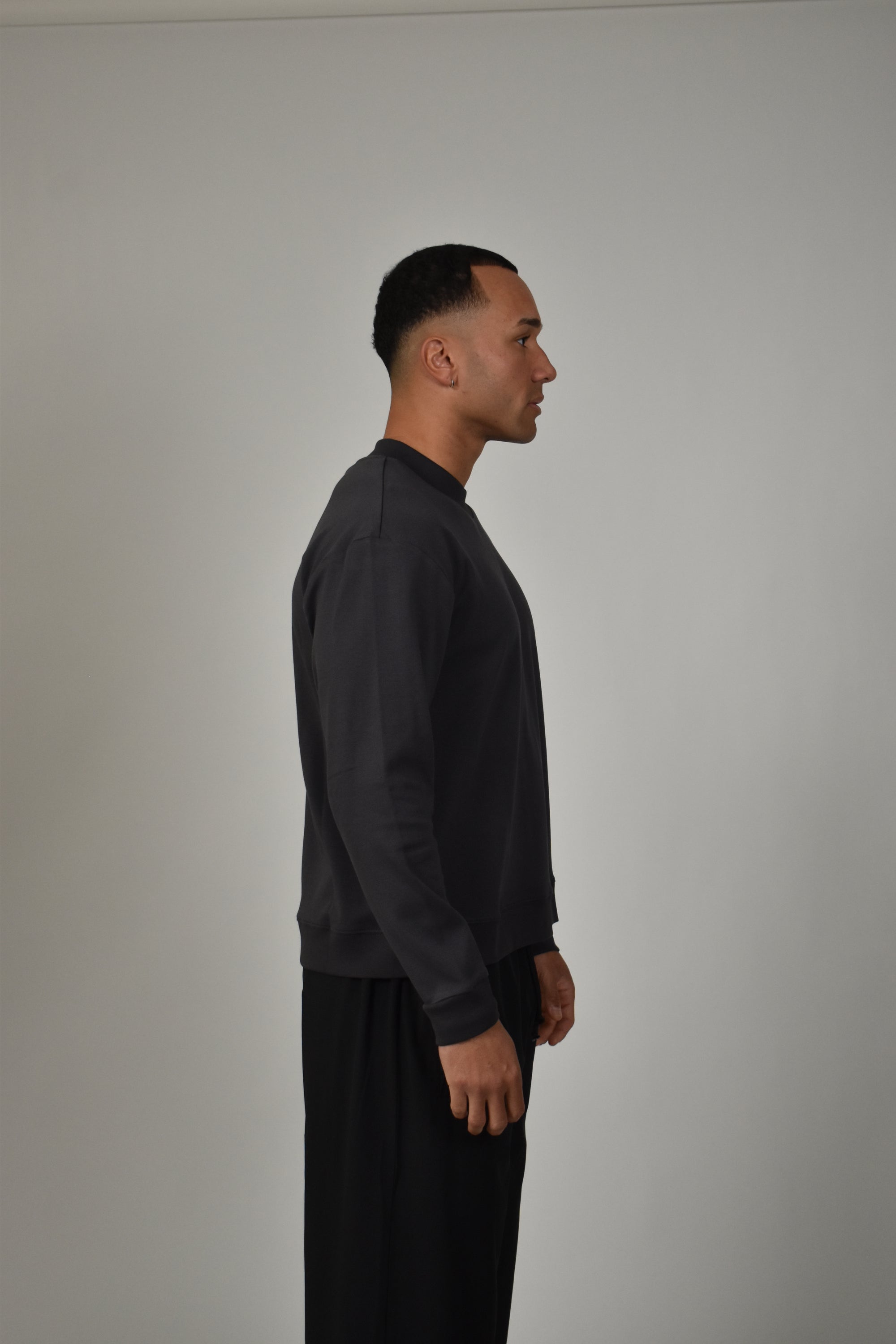 Premium L/S Blank - Charcoal.