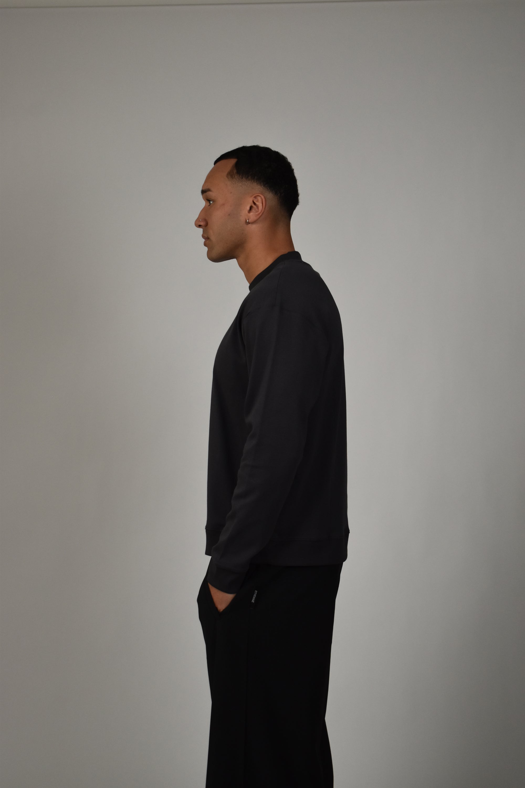Premium L/S Blank - Charcoal.