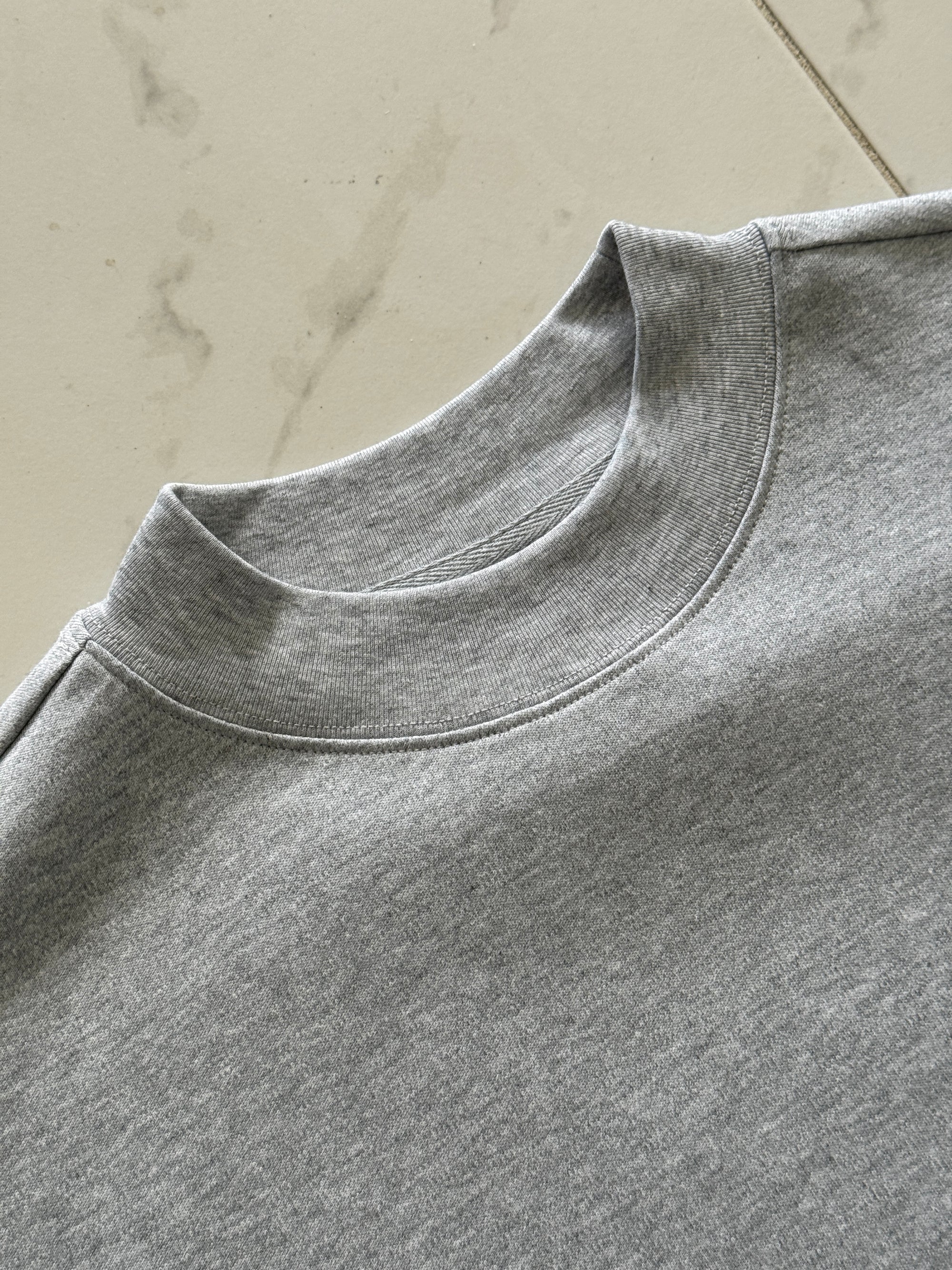 Cropped Blank - Grey Marle.