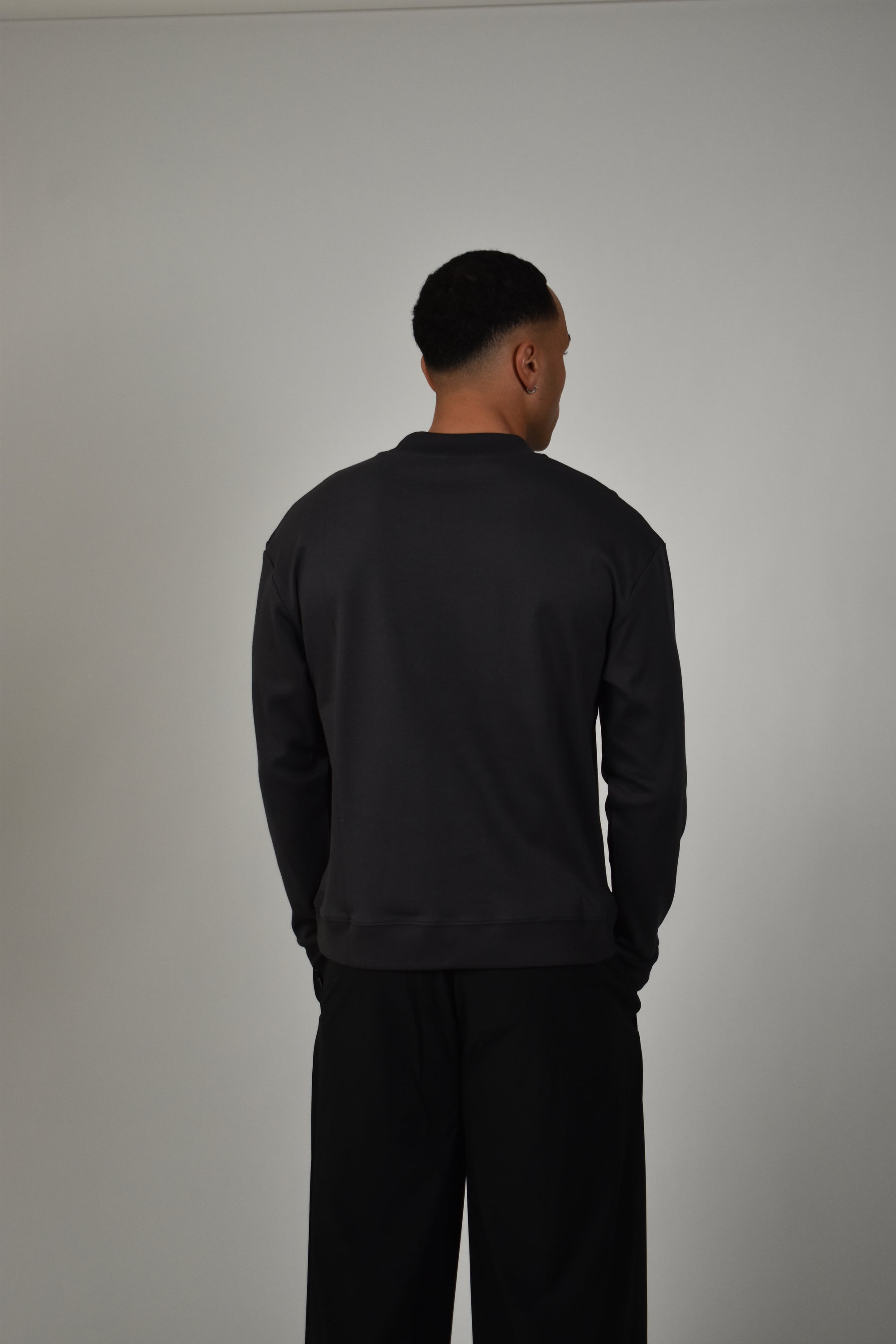 Premium L/S Blank - Charcoal.