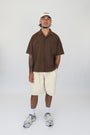 Retreat Button Up - Fawn Brown.