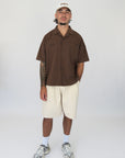 Retreat Button Up - Fawn Brown.